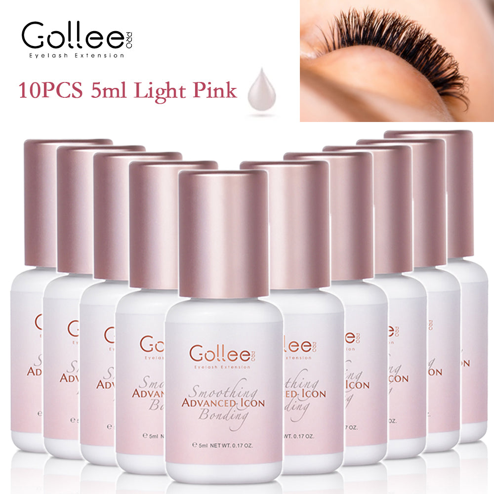 Pegamento para pestañas transparente rosa